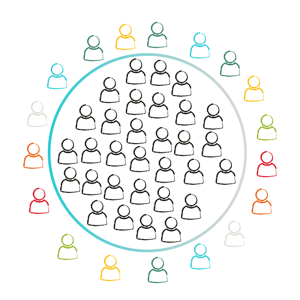 Infographic showing Exclusion